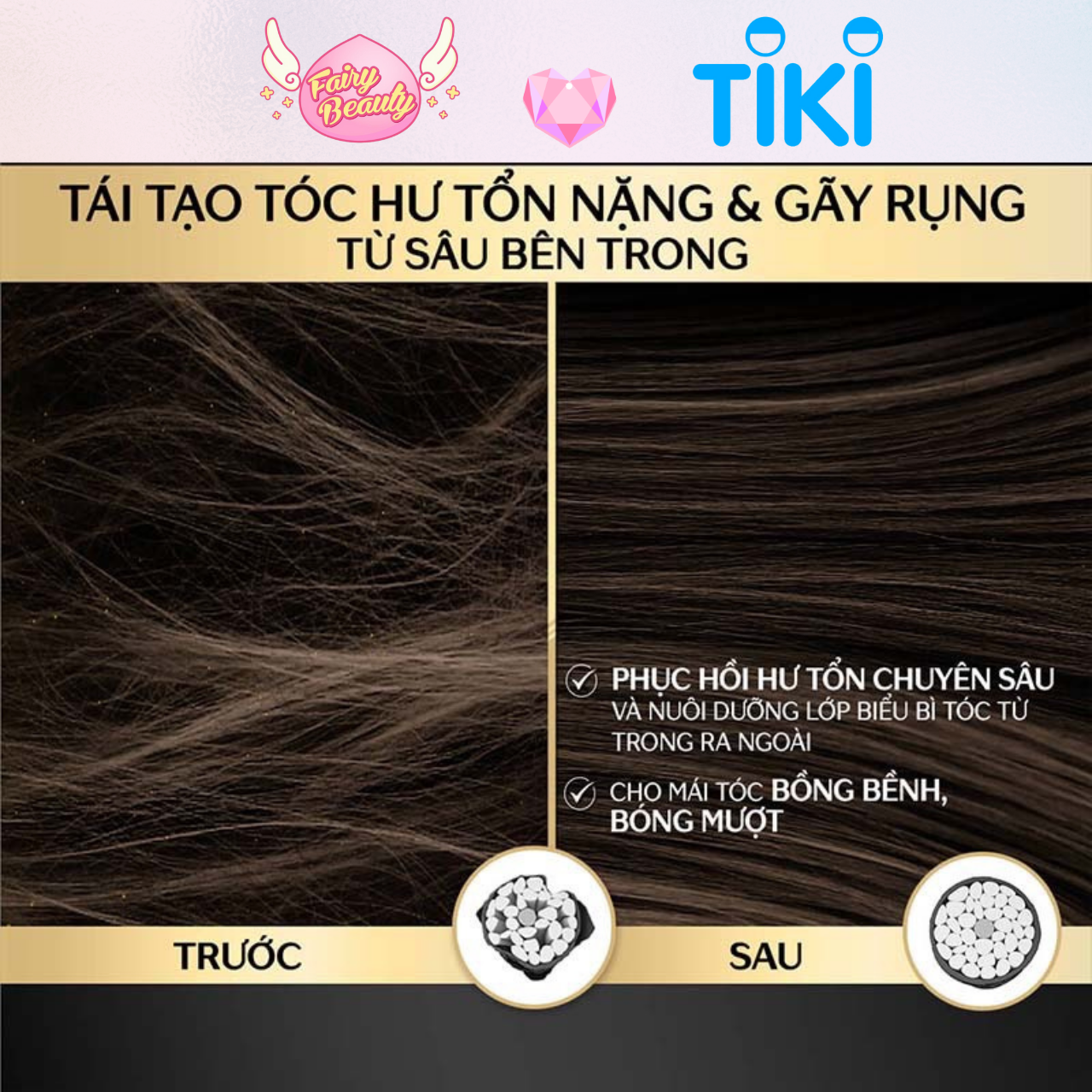 [TSUBAKI ] Dầu Gội ION Giúp Tái Tạo Cấu Trúc Tóc Và Phục Hồi Hư Tổn Chuyên Sâu Premium Ex 490ml