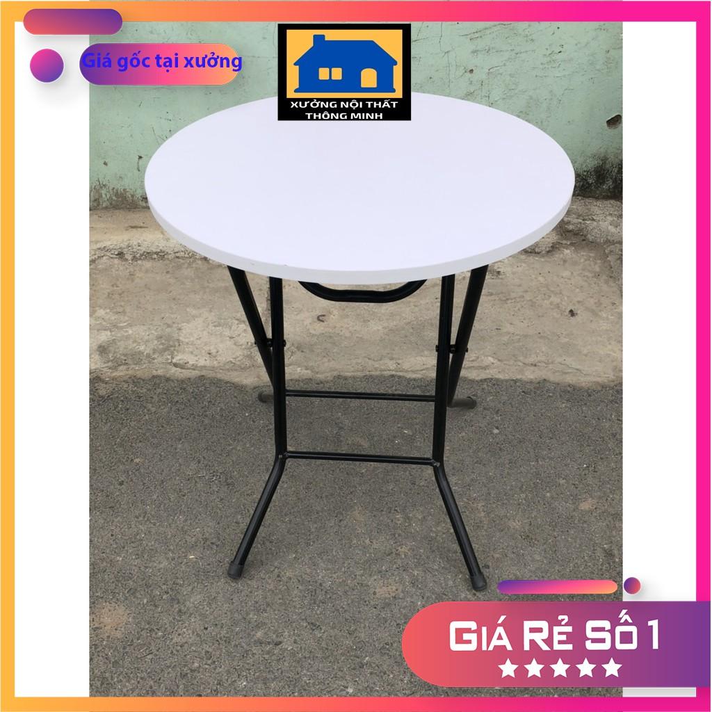 Bàn cà phê ️ ️ bàn gấp gọn tiện dụng tròn 60 cao 72 cm