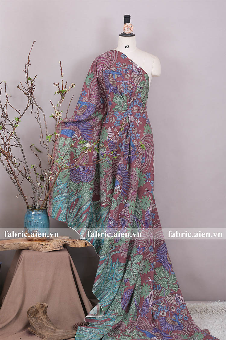 Vải Batik Soga Dobby print ABSOD-15 | VẢI BÁN THEO TẤM