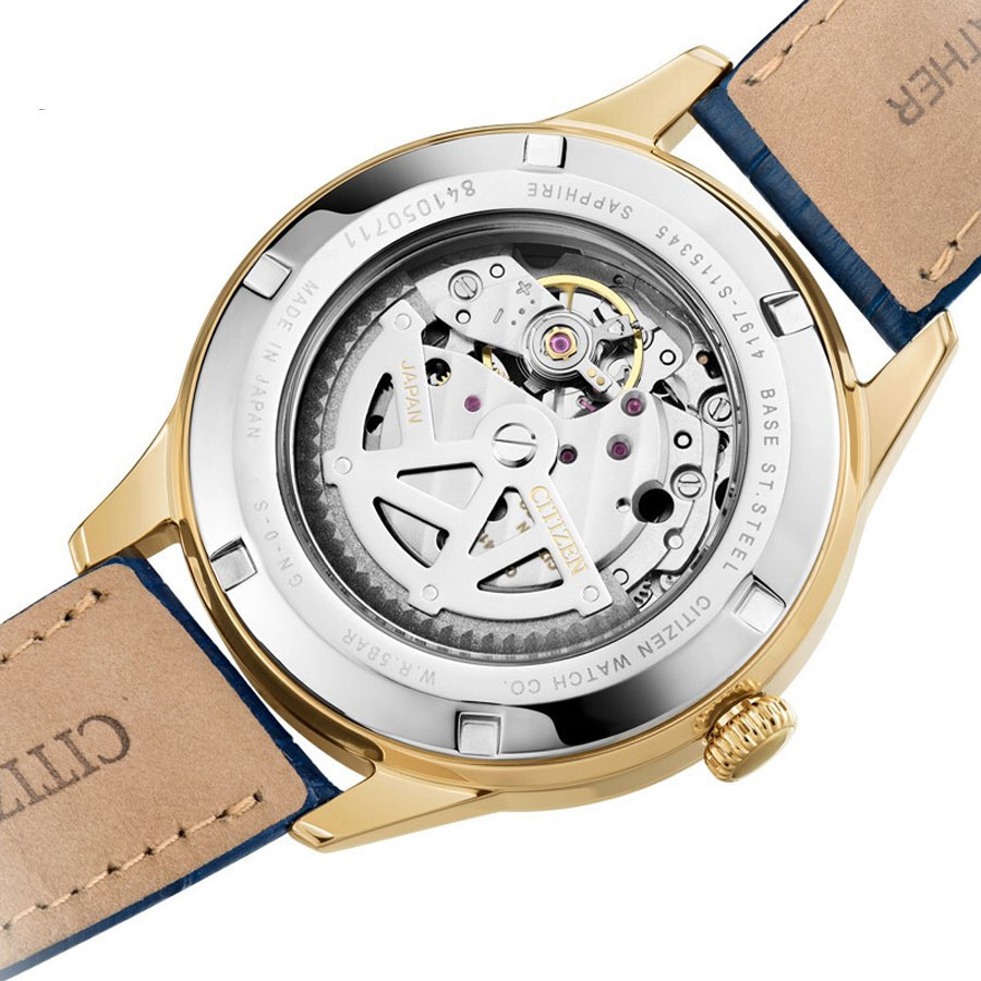 Đồng Hồ Nam Citizen Dây Da NP1023-17L - Mặt Xanh