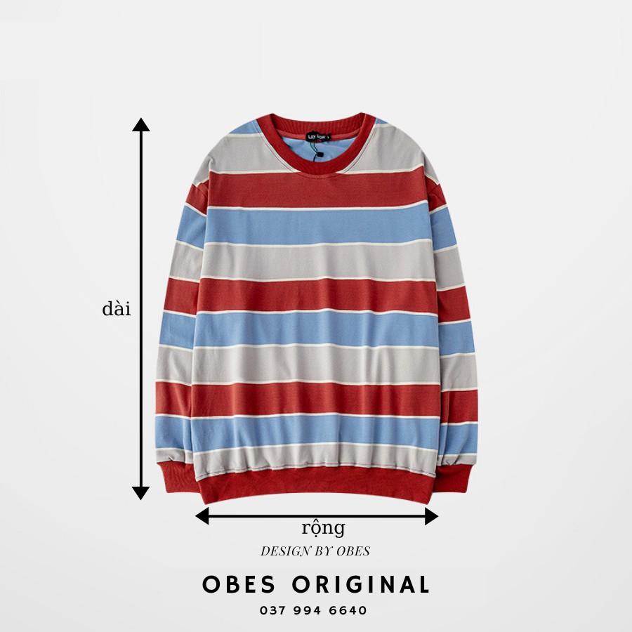 Áo phông kẻ đỏ dài tay nam, sweater mã PK703