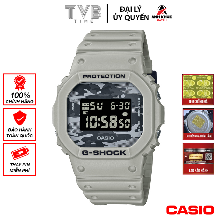 Đồng hồ nam dây nhựa Casio G-Shock chính hãng DW-5600CA-8DR