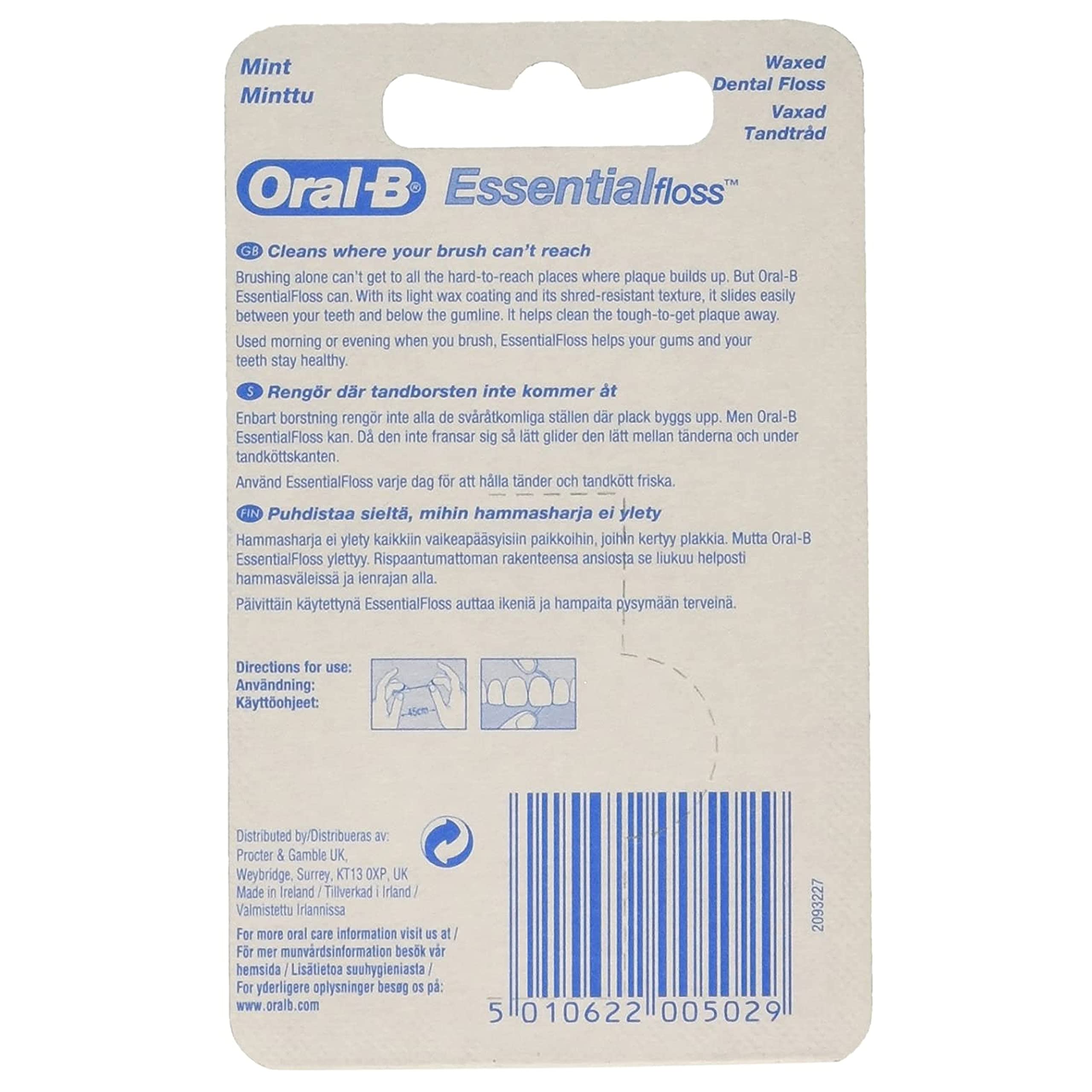 Chỉ nha khoa cao cấp ORAL-B Essential Floss vệ sinh răng miệng