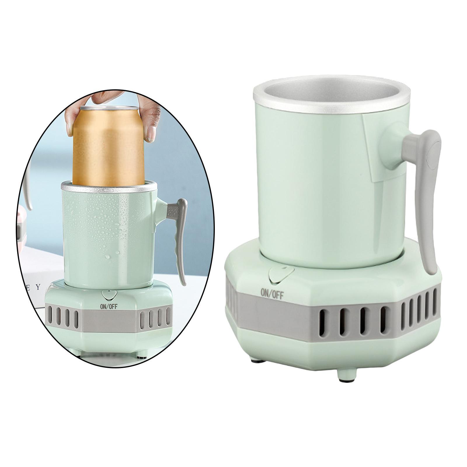 Mini Electric Beverage Cup Cooler Ice Making Kettle Mini Fridge UK Plug