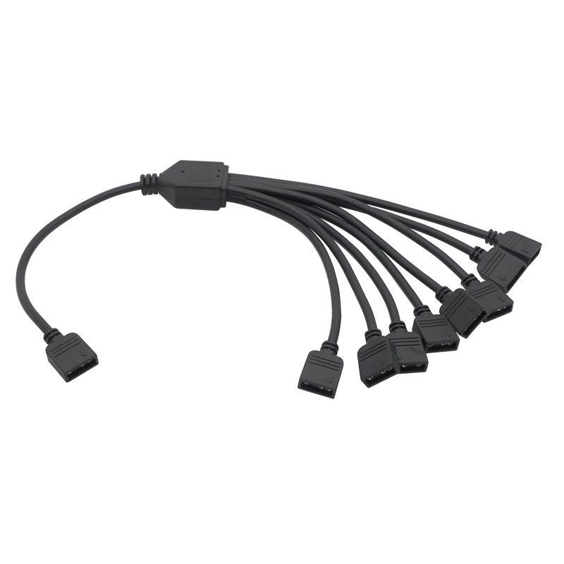 Dây Cáp Nối Dài 5v3-Pin 12V4-Pin Cho Bo Mạch Chủ Máy Tính Tám Cổng RGB Giao Diện 3-Pin