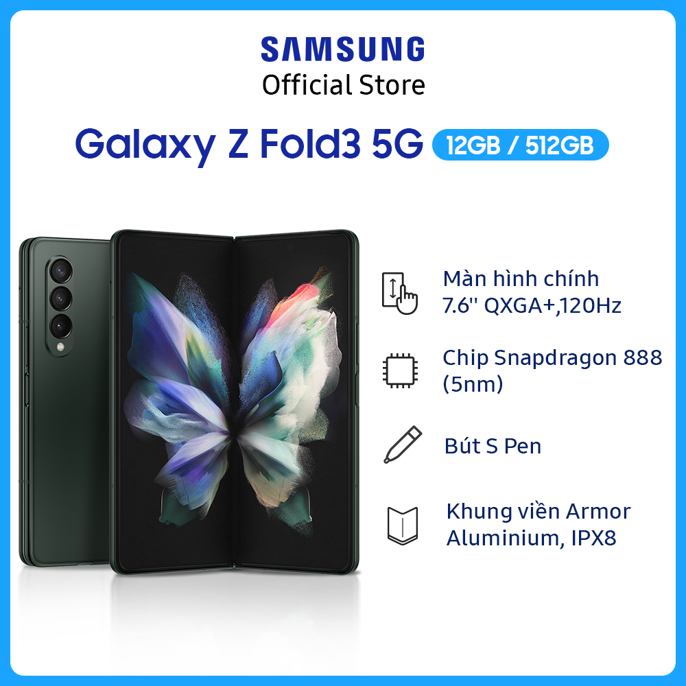 Điện Thoại Samsung Galaxy Z Fold 3 (512GB) - Hàng Chính Hãng