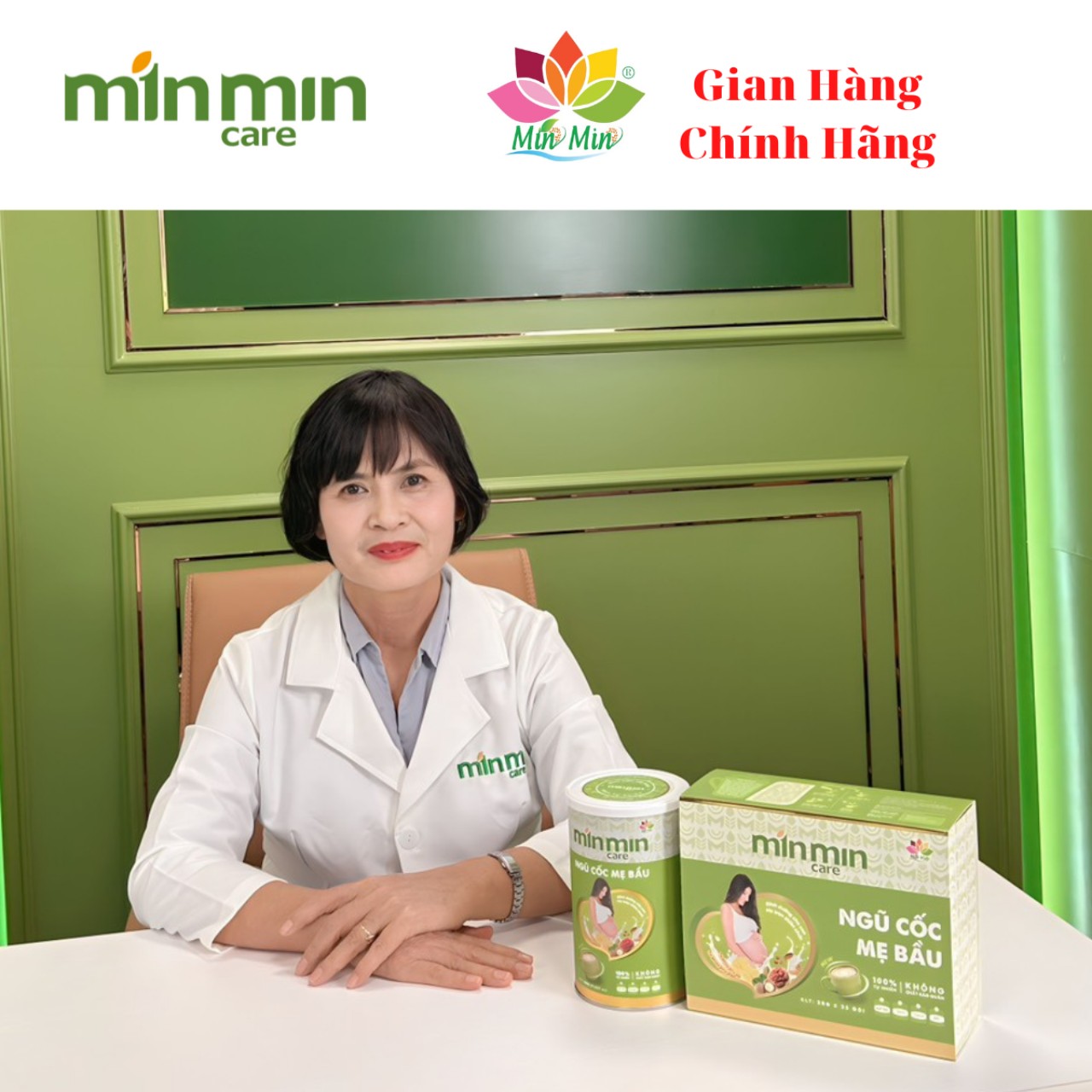 Ngũ Cốc Mẹ Bầu Min Min Care - Ngũ Cốc Bầu Min Min (1 hộp dạng gói)