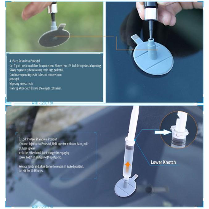 Dụng cụ xóa vết nứt kính LELLOS - Windshield Repair Kit