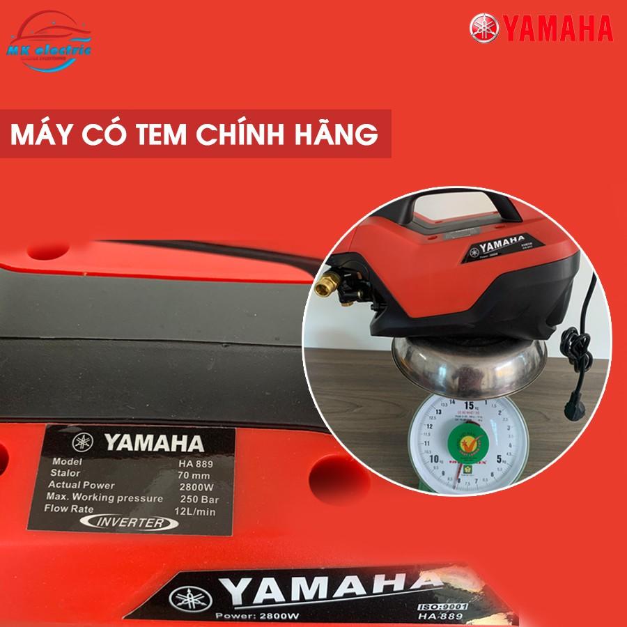Máy rửa xe mini I Máy rửa xe cao áp YAMAHA 2800W HA889A - Có nút chỉnh áp suất + van xả khí