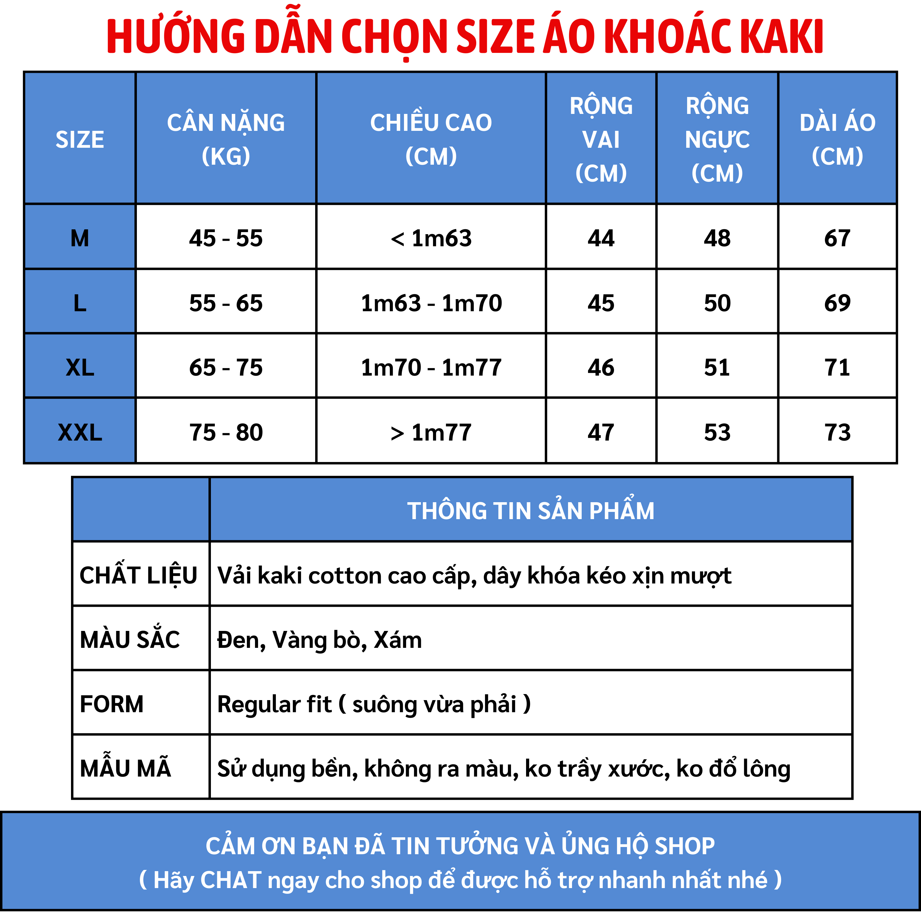 Áo khoác kaki nam cổ bẻ túi đắp 2 bên DAK19