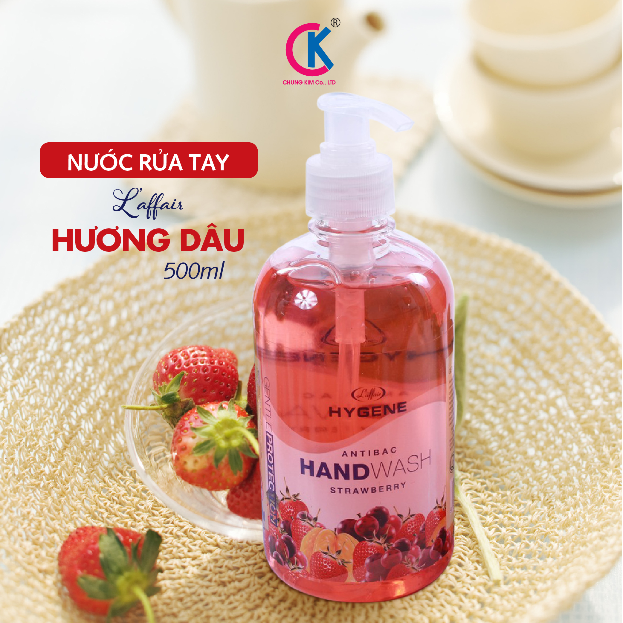 Nước Rửa Tay L’affair Hương Dâu 500ml