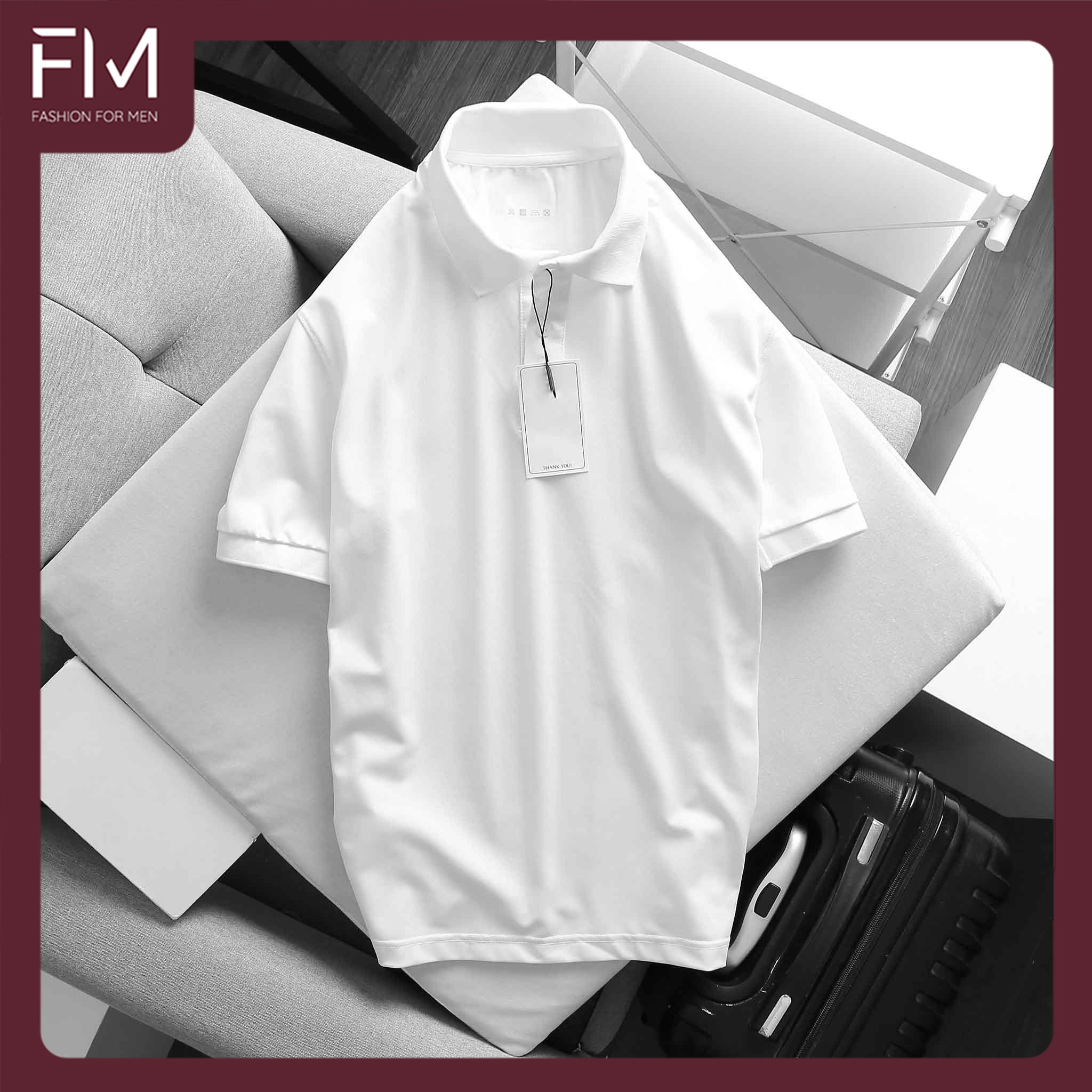 Áo thun polo nam cổ bẻ thun cá sấu cao cấp, thiết kế đơn giản trơn basic - FORMEN SHOP - FMHK001