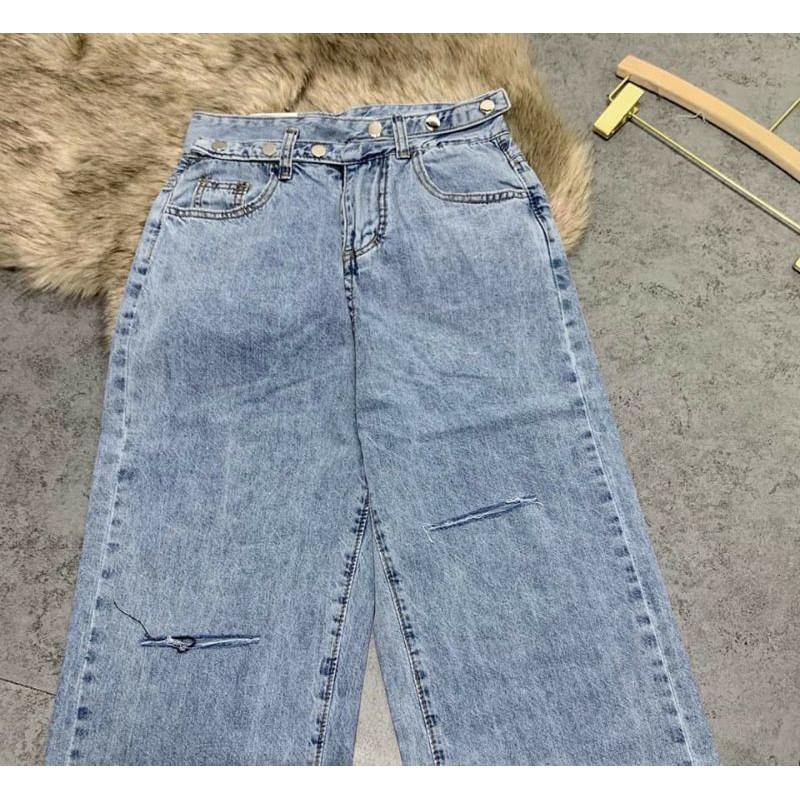 BÁN SỈ QUẦN JEAN SUÔNG 2 KHUY 2 CẠP