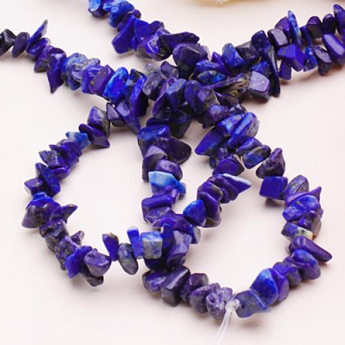 4-9mm Exquisite Lapis Lazuli Chip Gemstone loose Beads Strand 35 Inch