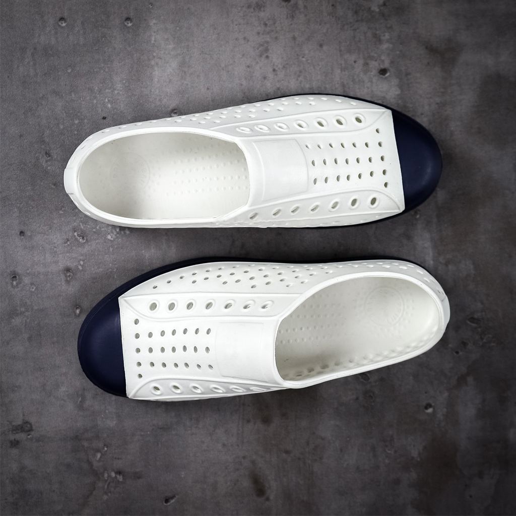 Giày lười nhựa nam dáng Sneaker đi mưa đi biển đi dạo phố siêu nhẹ, mềm, êm chân, không thấm nước TNSr7