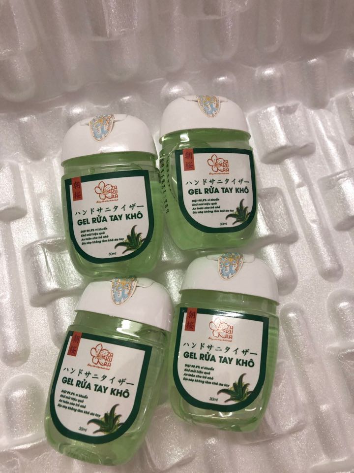 GEL RỬA TAY KHÔ ASA ZAKURA COMBO 5 CHAI