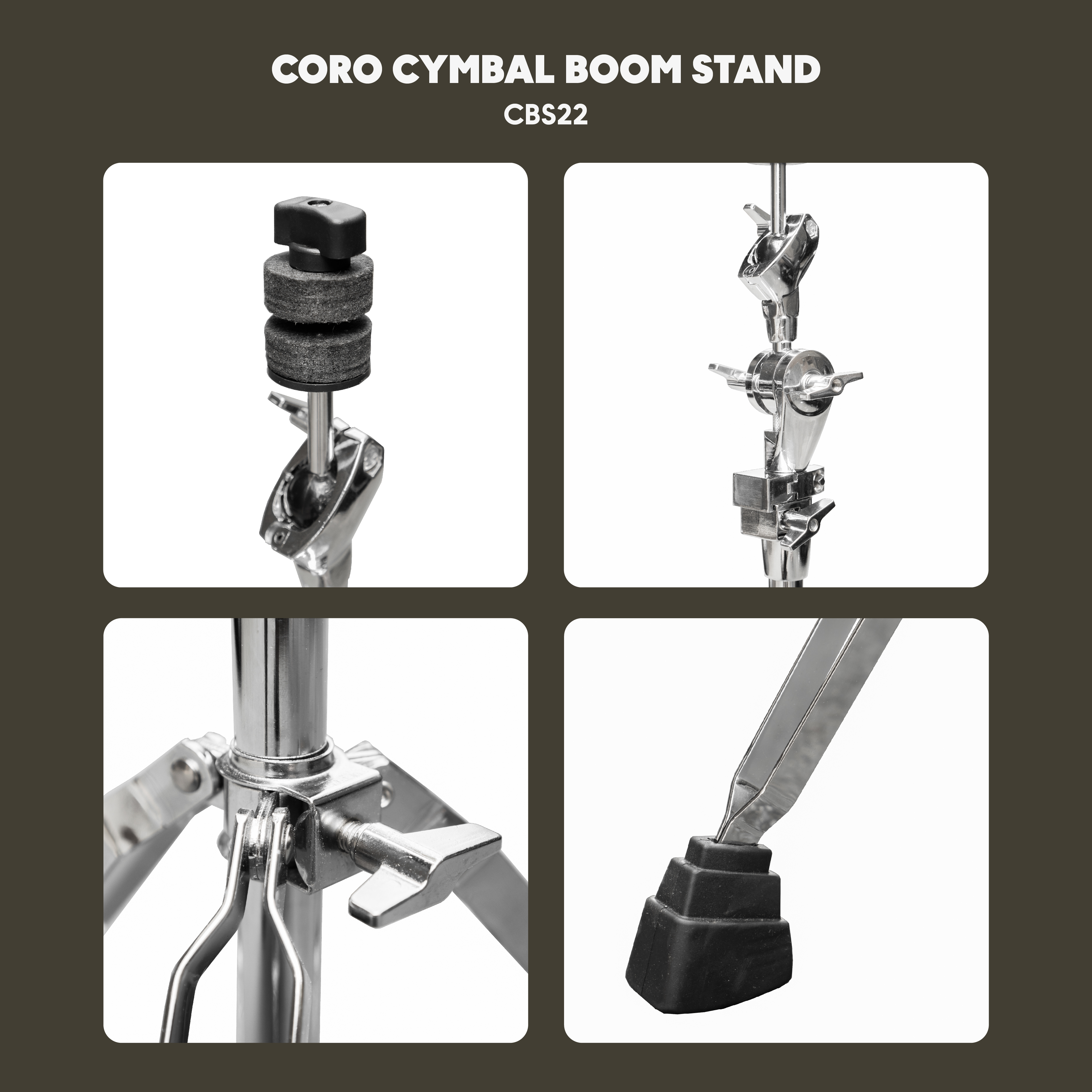 Chân Cymbal - Cymbal Boom Stand Cao Cấp