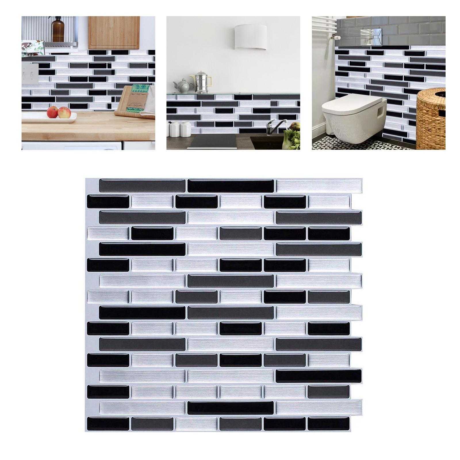 3D Self Adhesive Wall Backsplash Waterproof Home Decor