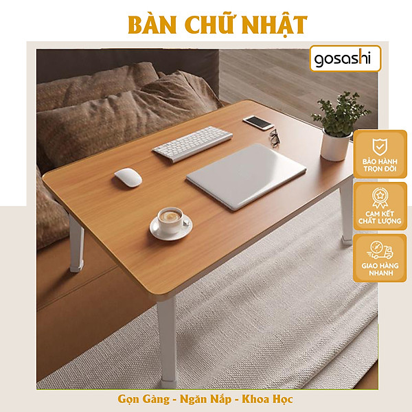 Bàn Học, Bàn Làm Việc Gấp Gọn Thông Minh, Chân Nhựa, Mặt Bàn Chống Nước, Nhiều Màu, Dễ Sử Dụng Thương Hiệu Gosashi-BHCNCN