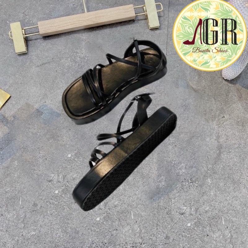 Sandal xuồng dây quai IX khoá gài xinh cao 3 cm