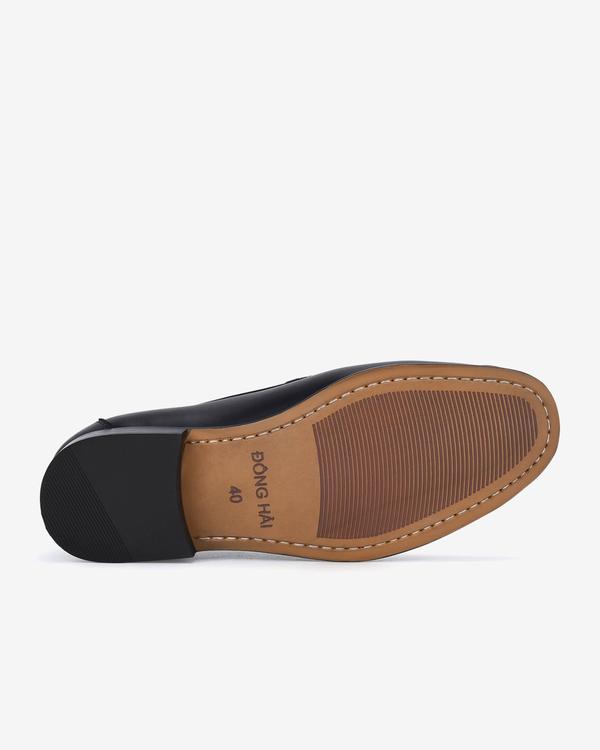 Giày lười nam Đông Hải thiết kế Penny Loafer da bò cao cấp  đế cao su cao 3cm dễ di chuyển - G0614