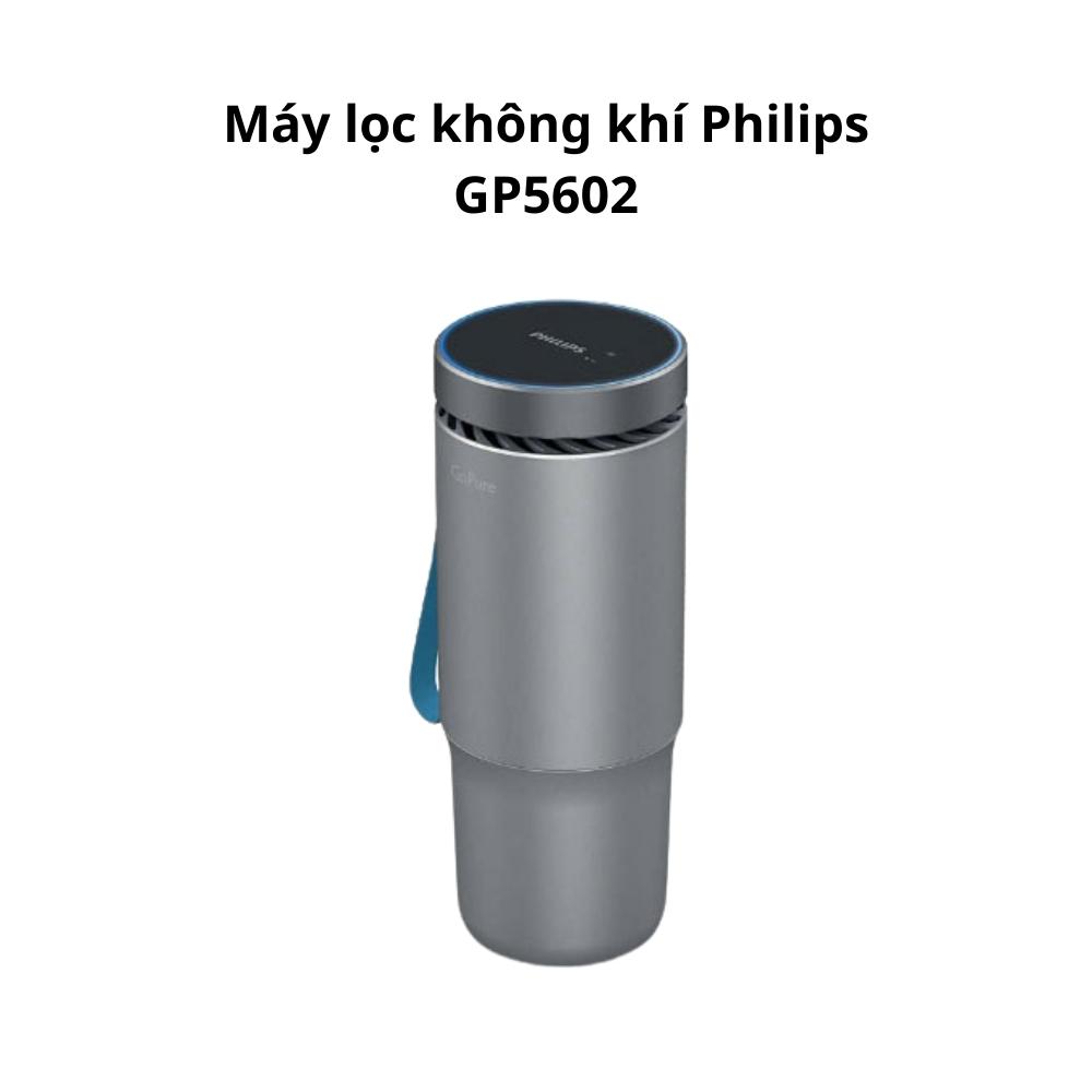 Máy lọc không khí Philips GP5602 khử mùi, khử khuẩn trên ô tô Công nghệ HESAMax - Hàng nhập khẩu