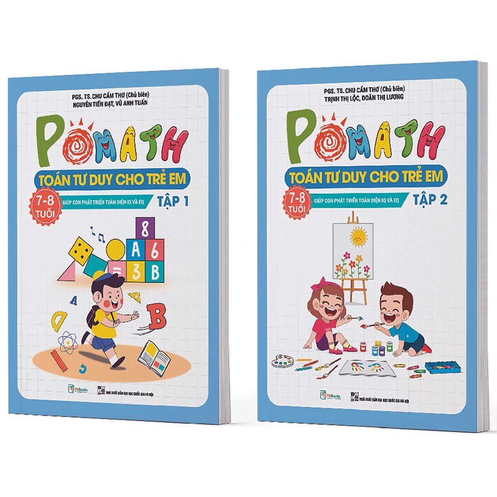 Combo Pomath Toán tư duy cho trẻ em 7 - 8 tuổi - Bản Quyền
