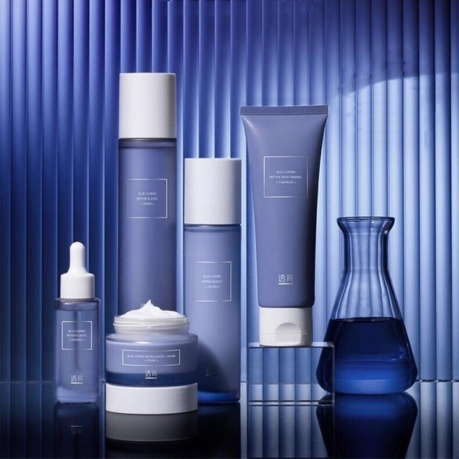 Sữa rửa mặt blue copper peptide LUCENBASE cấp ẩm, giảm viêm đỏ 120g
