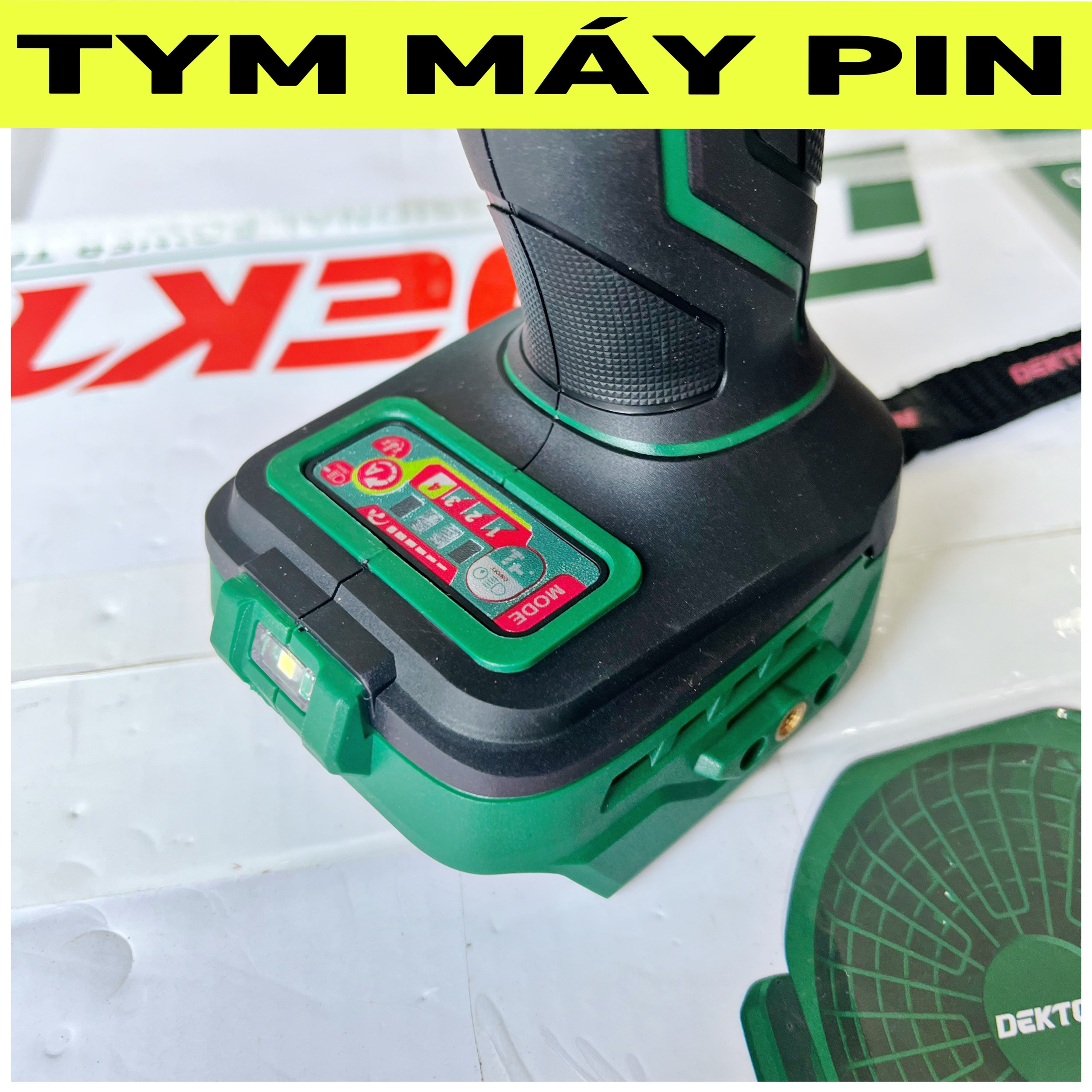 Có 5 quà tặng - Thân Máy siết bulong pin dekton M21-IW850PRO – chưa pin sạc – Tym Máy Pin