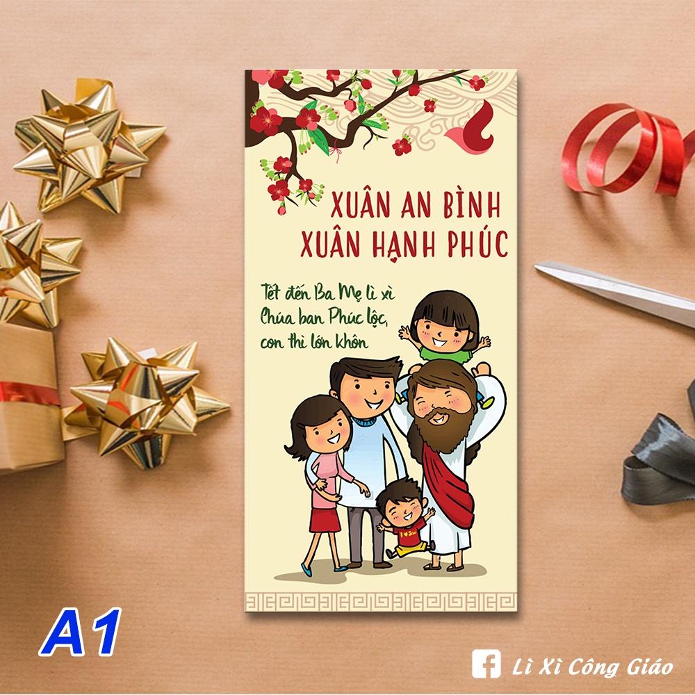Bao Lì Xì Công Giáo mẫu A1 - Lì xì Tết 2022 - Quà tặng Công Giáo ý nghĩa