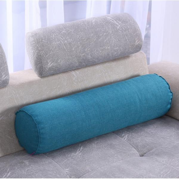 Orthopedic Neck Roll Pillow Round Cervical Support Spine Pillow Blue