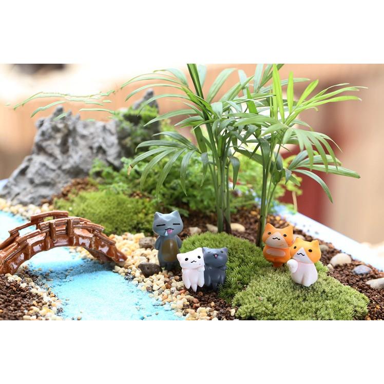 KHO-HN * Mô hình mèo nghịch ngợm dùng trang trí tiểu cảnh, terrarium, móc khóa, DIY