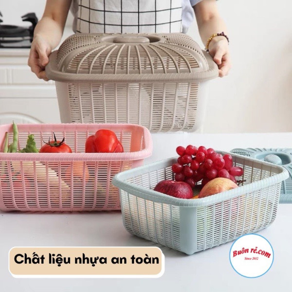 Rổ vuông việt nhật có nắp đậy