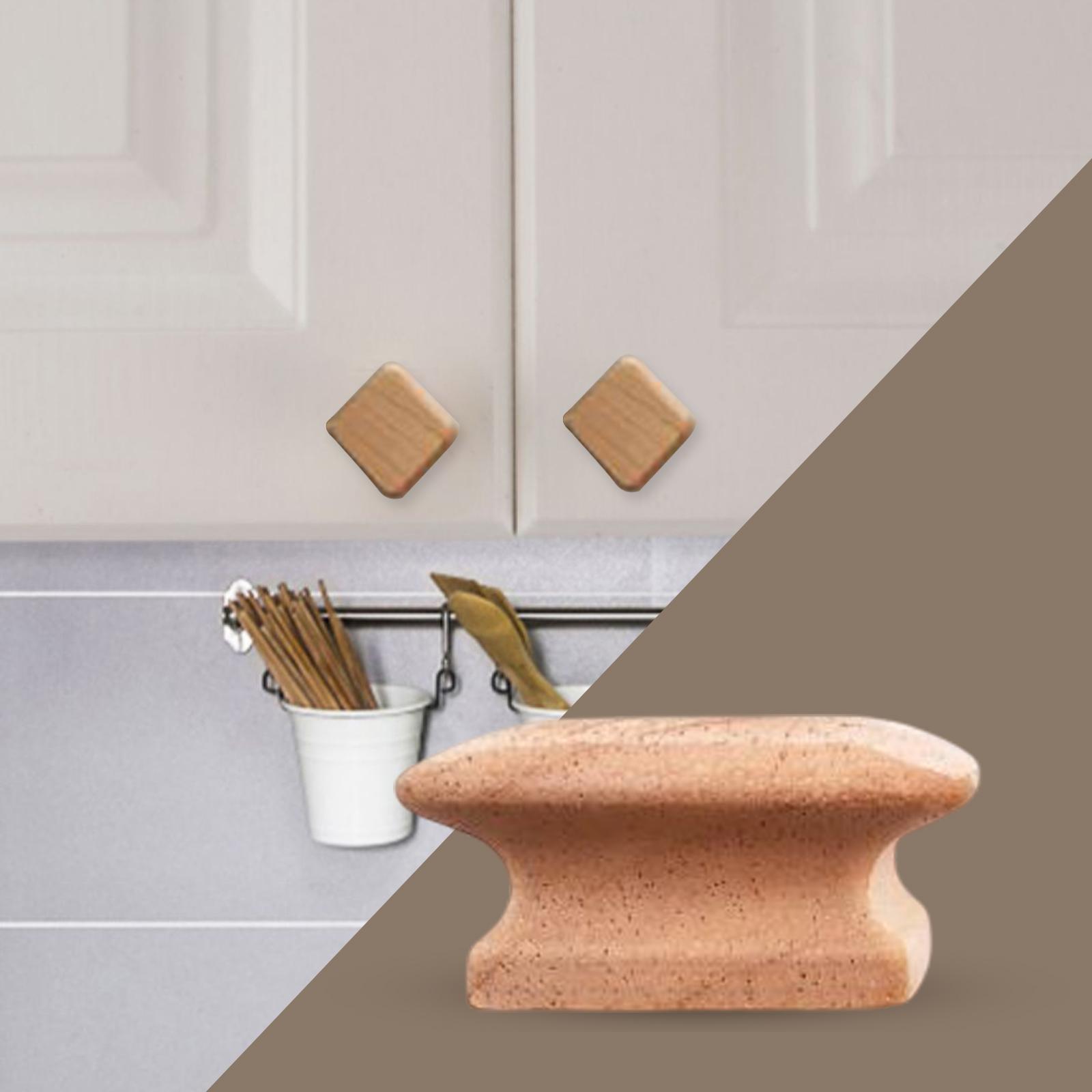 Wooden Drawer Knob Minimalist Handles Portable Easy Install Decorative Furniture Knobs for Door Wardrobe Cabinet Cupboard Home Decor