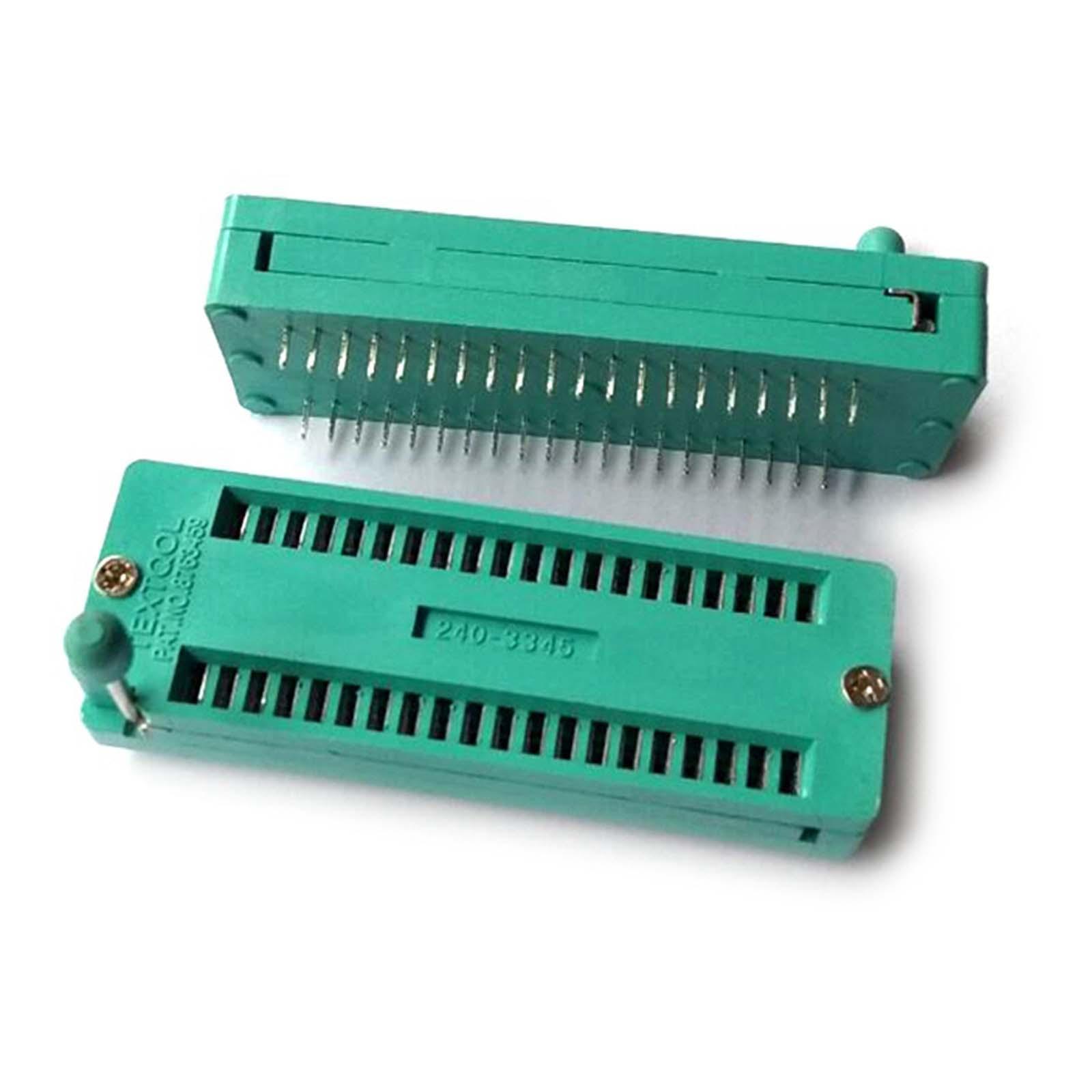 2Pcs 40 Pin Zif Dip IC Test Board Sockets, Universal IC Test Zif Sockets, Test Adaptor Universal Zif IC Sockets, for Circuit Board