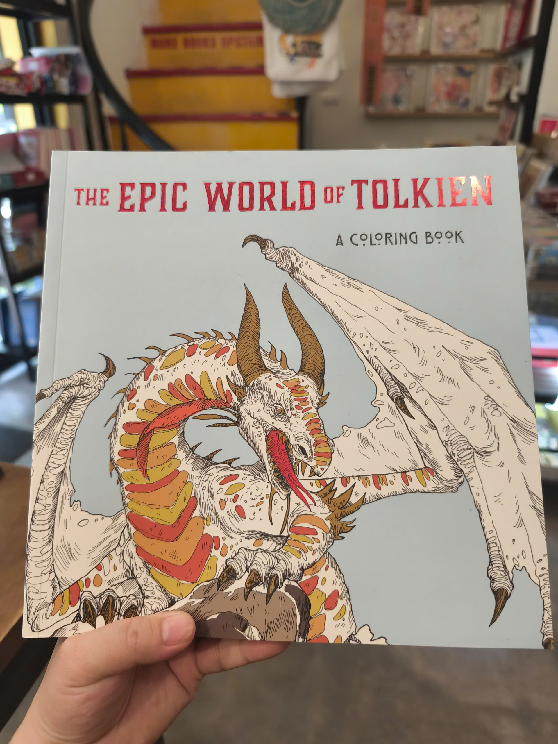 Sách - The Epic World of Tolkien: Coloring Book | Art / Sách Tô màu / Ngoại văn Nhập khẩu UK
