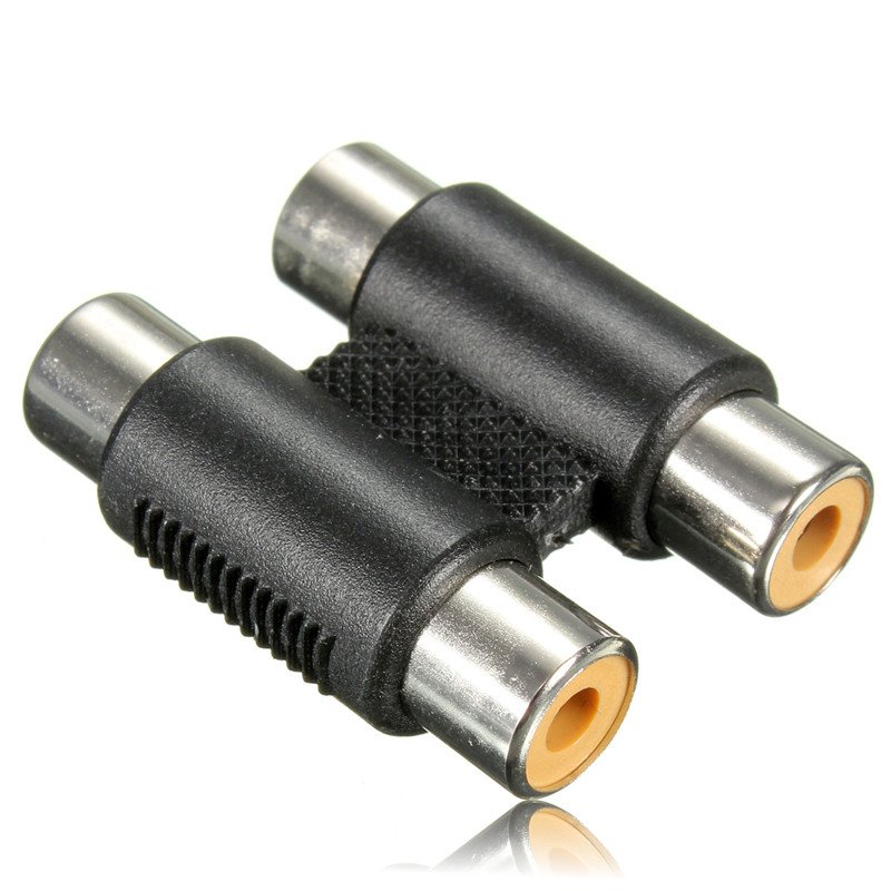 SOAIY Đầu nối dây AV 2 ra 2 - Hàng Nhập Khẩu