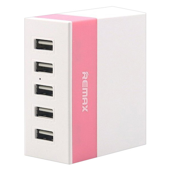 Adapter Sạc 5 Cổng USB Remax RU-U1 5.2 A60 (Màu Ngẫu Nhiên) - Hàng Chính Hãng