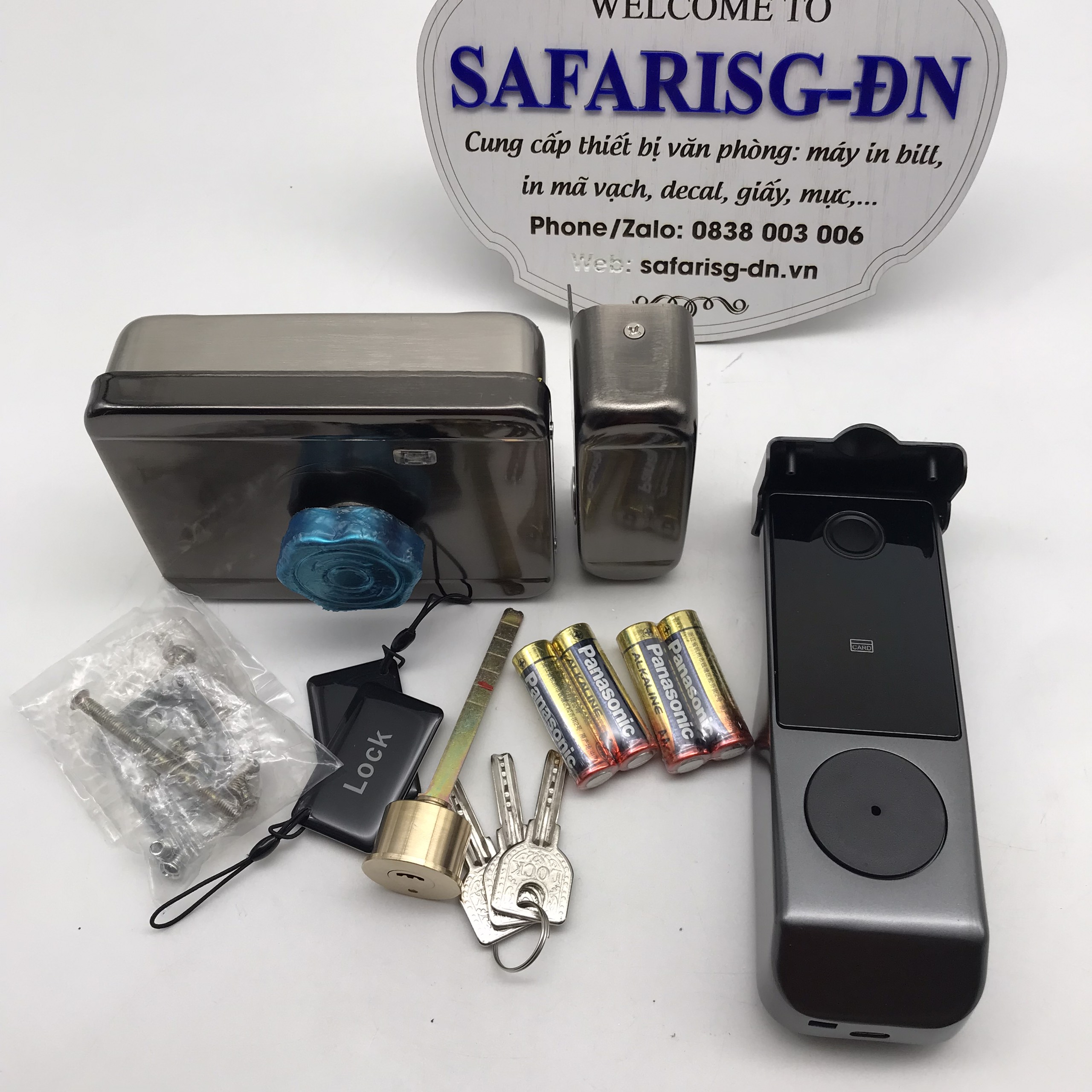 KHÓA THẺ TỪ - VÂN TAY 1 MẶT SAFARISG KC-01, DÙNG APP QUẢN LÝ NGƯỜI DÙNG TRÊN ĐIỆN THOẠI - BLUETOOTH / WIFI - HÀNG NHẬP KHẨU