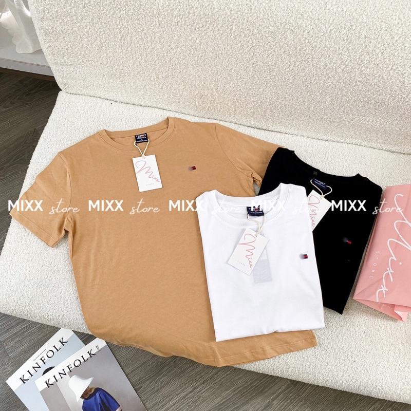 Áo Thun Nữ thêu chất cotton mát mịn phom suông vừa trẻ trung