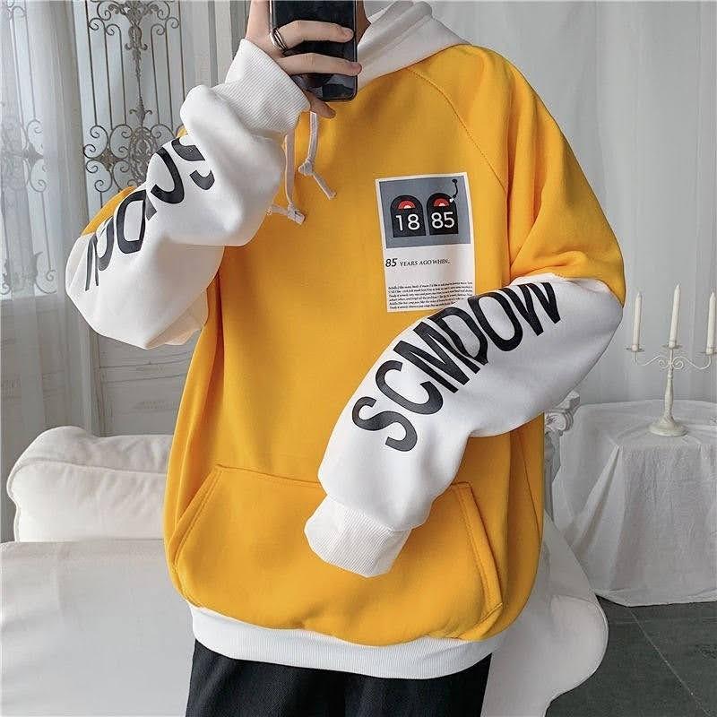 Áo khoác nam nữ hoodie nỉ việt phối màu 1885