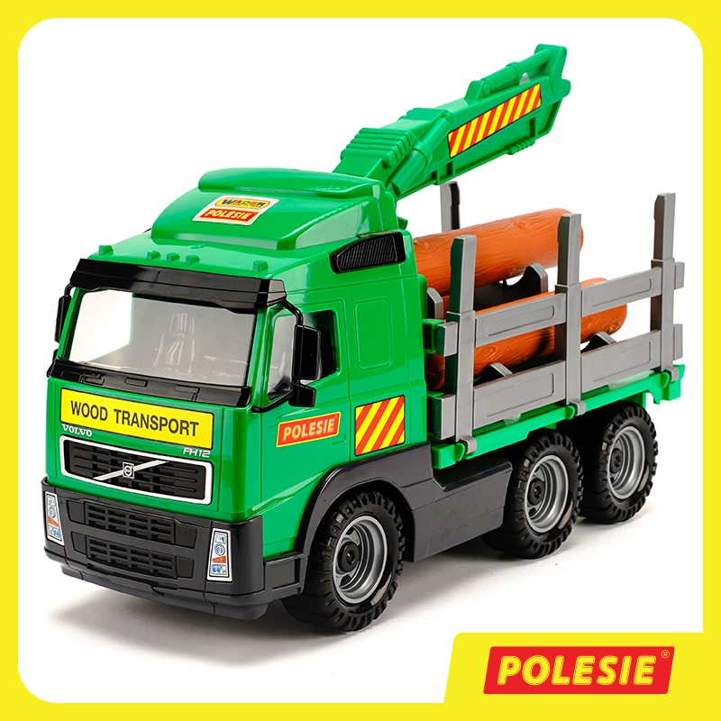 Xe đồ chơi trẻ em chỡ gỗ nhỏ Volvo PowerTruck – Polesie Toys