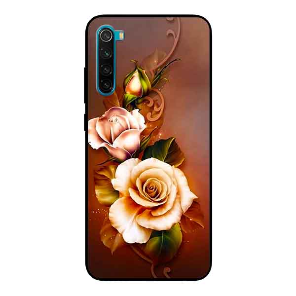 Ốp Lưng in cho Xiaomi Redmi Note 8 Mẫu Hoa Hồng 1 - Hàng Chính Hãng