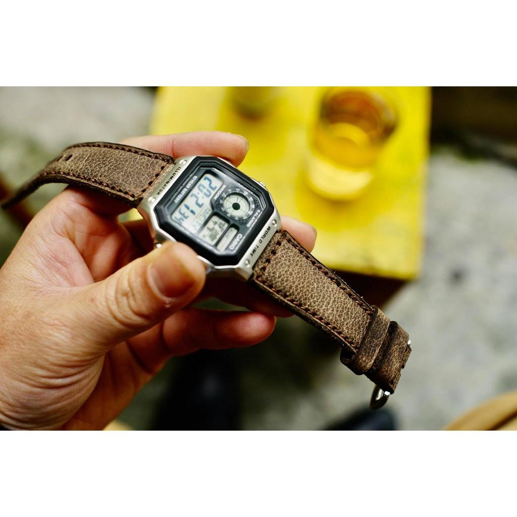 Combo bundstrap + dây đồng hồ RAM classic 1959 - hàng chính hãng RAM leather -