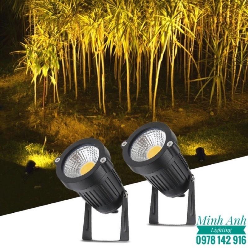 Đèn Rọi Cỏ - Đèn Rọi Sân Vườn Thân Gang Bóng LED 5W