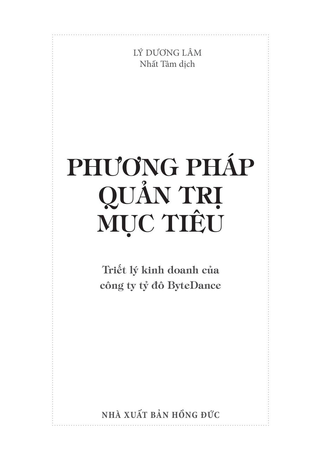 Phương Pháp Quản Trị Mục Tiêu - Triết Lý Kinh Doanh Của Công Ty Tỷ Đô Bytedance