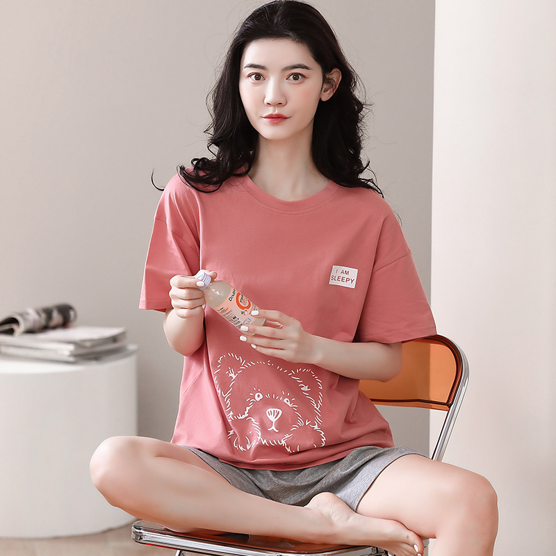 Đồ mặc nhà nữ quần đùi cotton cao cấp 8107