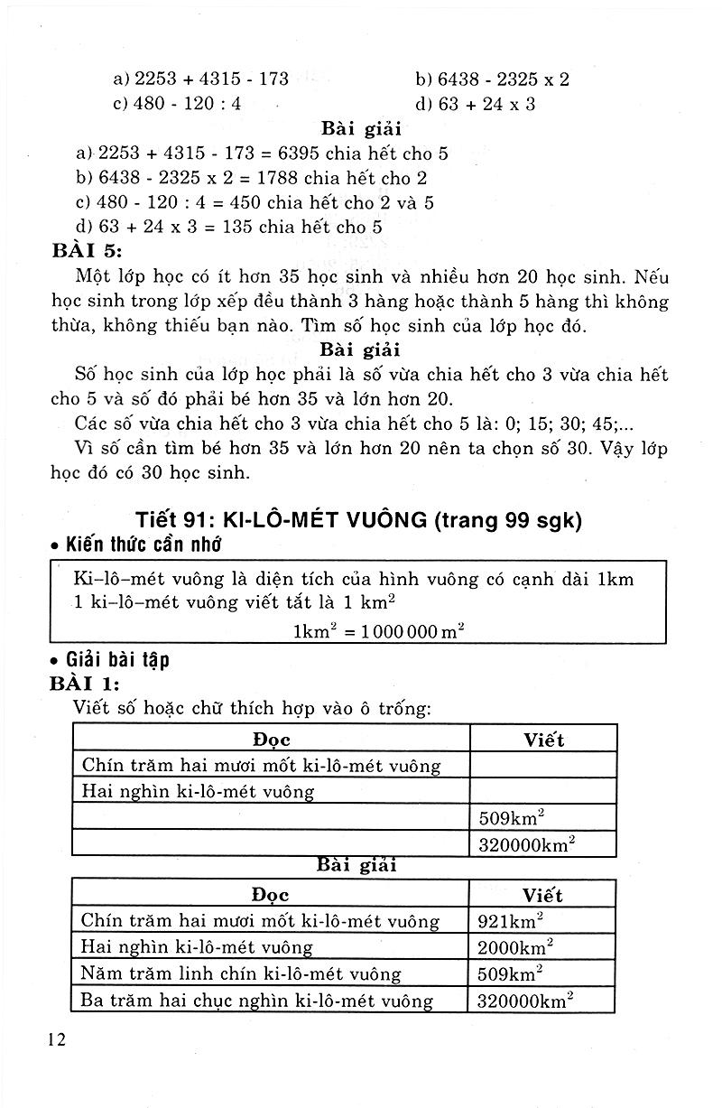 Giải Bài Tập Toán 4 Tập 2 (Tái Bản - Có Chỉnh Lí Lần Thứ 8 Theo Chương Trình Giảm Tải)