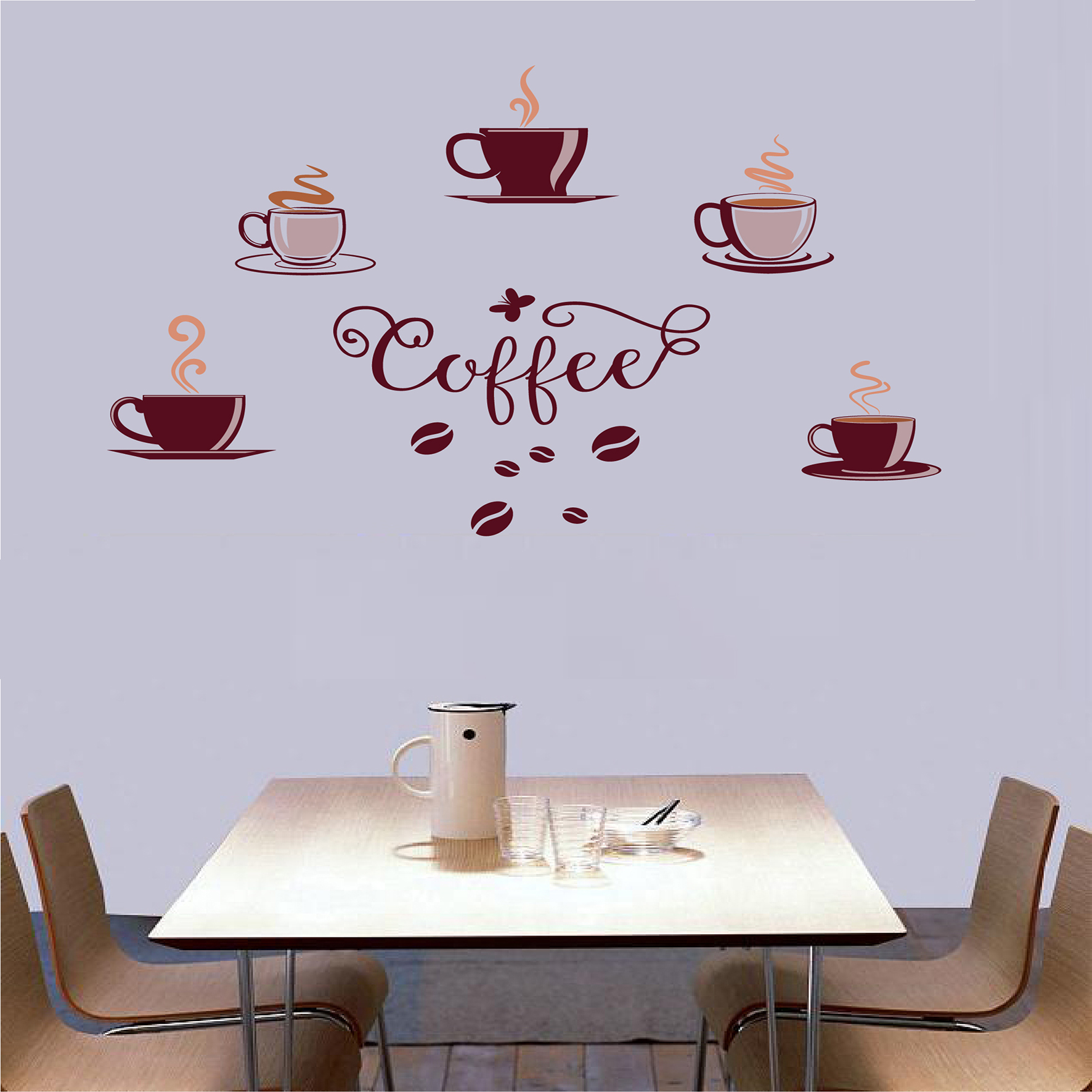 Decal trang trí quán số 19
