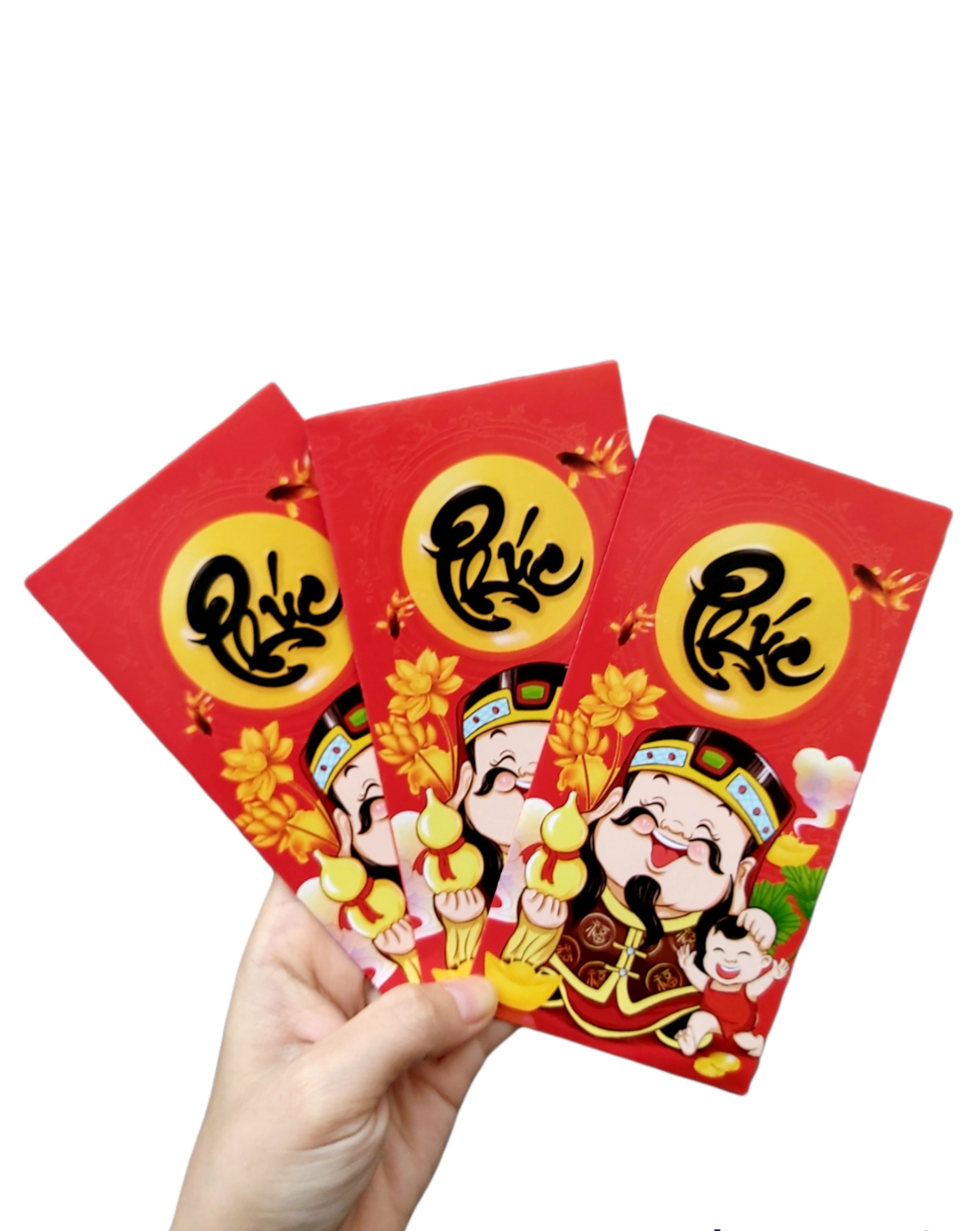 set 100 bao lì xì PHÚC LỘC THỌ (đủ mẫu)